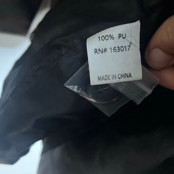 Princess Polly NWOT Jocelyn Faux Leather Single Button Blazer Black Size XS/S - Picture 9 of 11